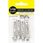 JF ACC HAIR CLASP SILVER 4PCS