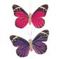 Butterfly 9x6cm Pink-Purple 2Pcs