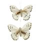 Butterfly 9x6cm Spot White 2Pcs
