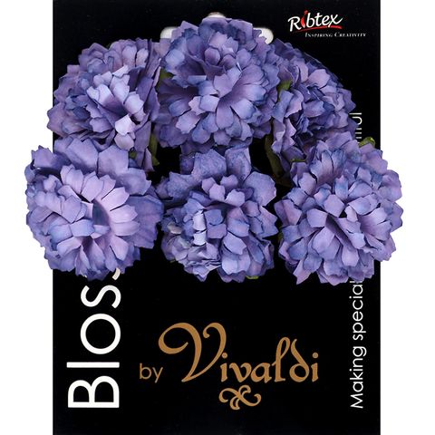 Purple Carnation Flowers 1Bunch 6 Pc