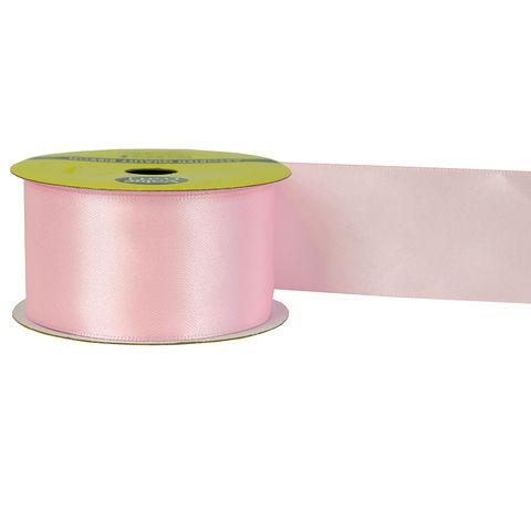 RIB 38MM POLYESTER SATIN BABY PINK 3M