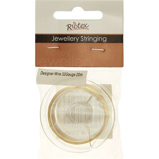 Designer Wire 32Gauge Gold 20m