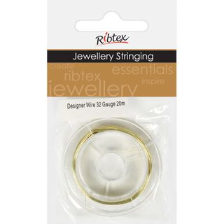 Designer Wire 32Gauge Gold 20m
