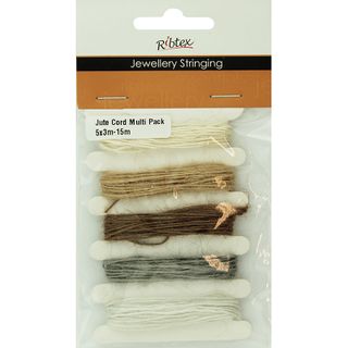 Jute Cord Multi Pack Neutral 5X3m 15m