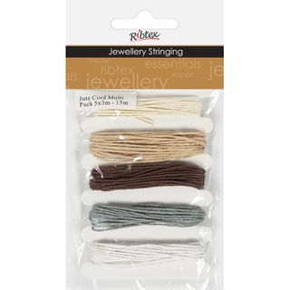 Jute Cord Multi Pack Neutral 5X3m 15m
