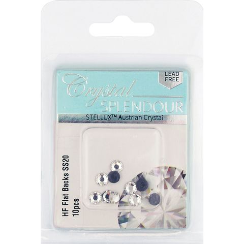 Stellux Hf Flat Backs Ss20 10Pc Crystal
