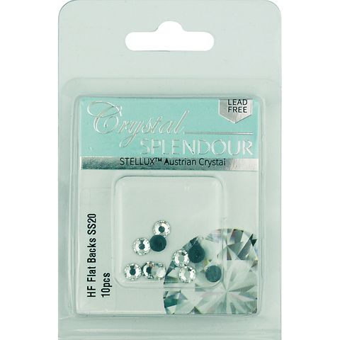 Stellux Hf Flat Backs Ss20 10Pc Crystal