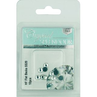 Stellux Hf Flat Backs Ss20 10Pc Crystal