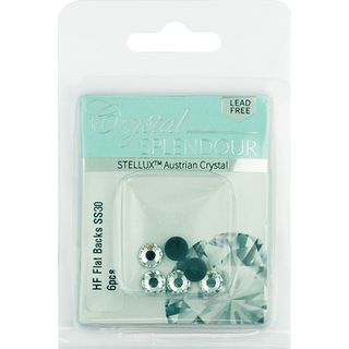 Stellux Hf Flat Backs Ss30 6Pc Crystal