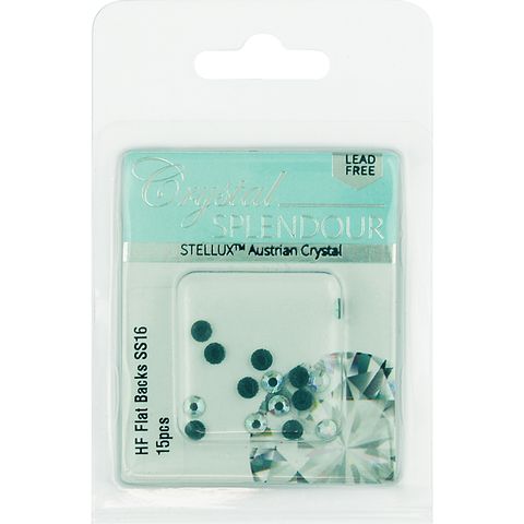 Stellux Hf Flat Backs Ss16 15Pcs Cry Ab