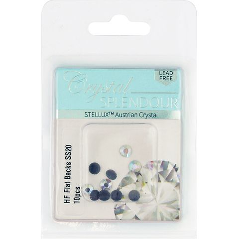 Stellux Hf Flat Backs Ss20 10Pc Cry Ab