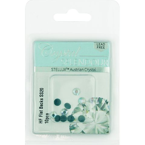 Stellux Hf Flat Backs Ss20 10Pc Cry Ab
