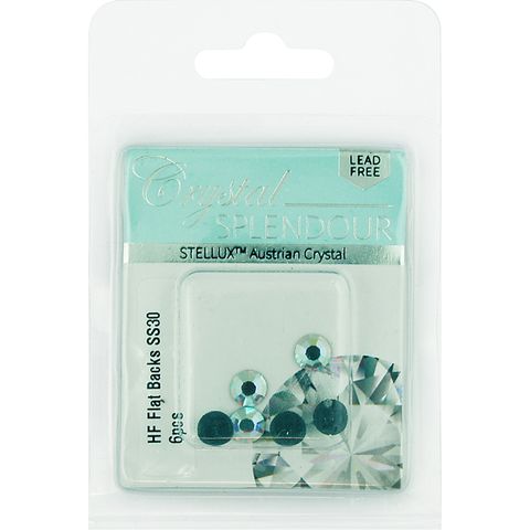 Stellux Hf Flat Backs Ss30 6Pc Cry Ab