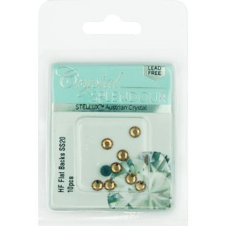 Stellux Hf Flat Backs Ss20 10Pc Lt Topaz