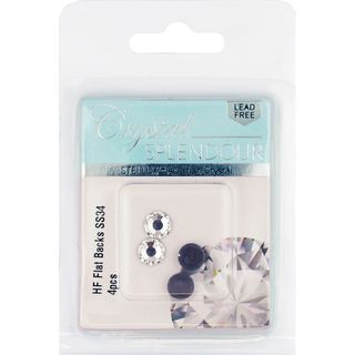 Stellux Hf Flat Backs Ss34 4Pc Crystal