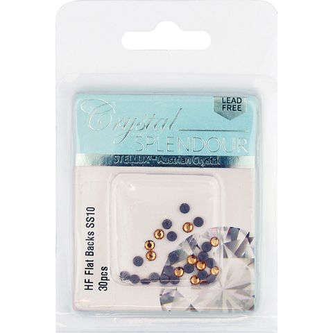 Stellux Hf Flat Backs Ss10 30Pc Lt Topaz