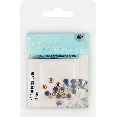 Stellux Hf Flat Backs Ss16 15Pc Lt Topaz