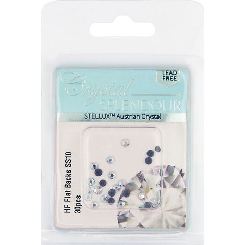 Stellux Hf Flat Backs Ss10 30Pc Cry Ab