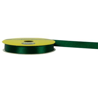 RIB 10MM POLYESTER SATIN DARK GREEN 10M