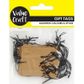 GIFT TAGS 5X4CM NATURAL 40PCS