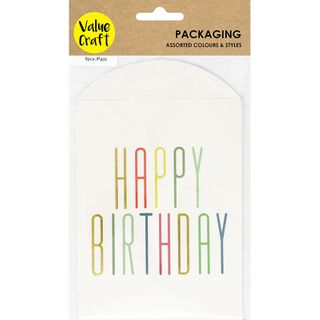 Bag Paper 19X12Cm-Happy Birthday Prt 6Pc