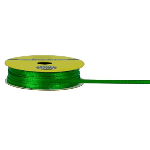 RIB 3MM SATIN GREEN 15MT