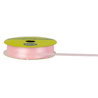 RIB 3MM SATIN BABY PINK 15MTR