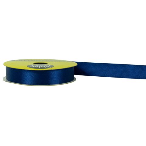 RIB 15MM SATIN NAVY 6M