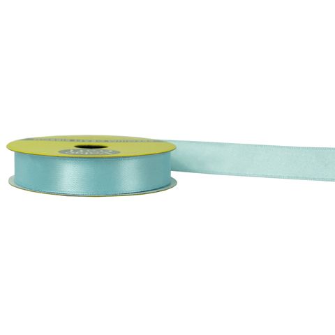 RIB 15MM SATIN BABY BLUE 6M