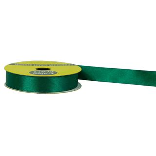 RIB 15MM SATIN DARK GREEN 6M