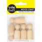 CRAFT WOOD PEOPLE 4.5CM NAT 5PC