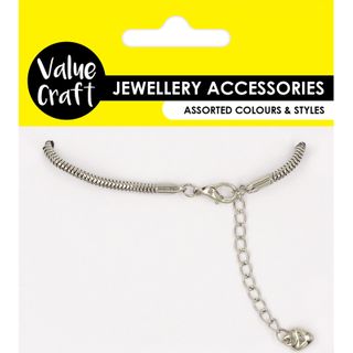 JF BRACELET  19CM SNAKE CHAIN SILVER 1PC