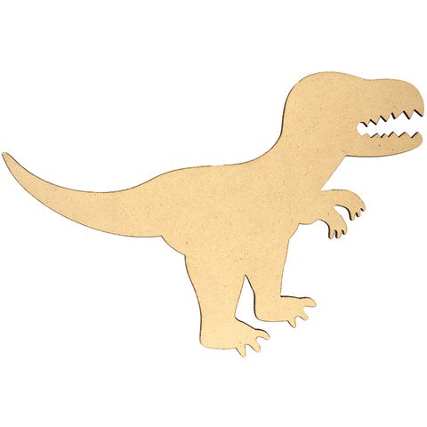 CRAFT WOOD DINOSAUR 25CM RAW 1PC