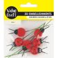 FOAM LADYBIRD EMBELLISHMENT BLK RED 6PCS