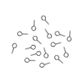 Screw In Eye Loop Silver 50Pcs