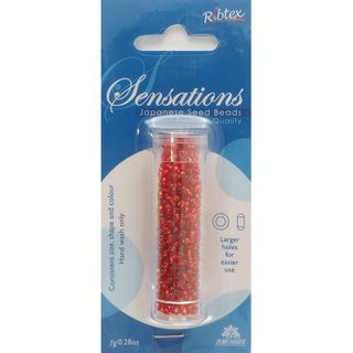 Toho 2.2Mm Seed Bead Slver Line Red 7G