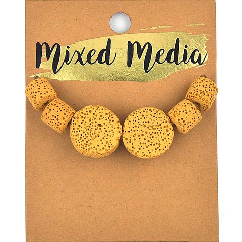 Lava Bd Flt Round + Tube 6Pcs Yllow