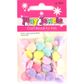 Plastic Scallop Shell Pastel Assort 25G