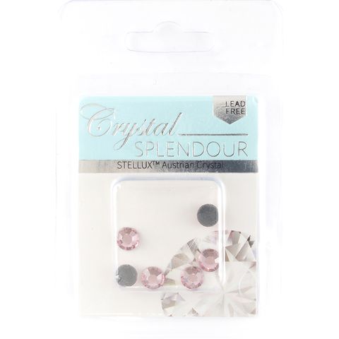 Stellux Hf Flat Backs Ss30 6Pcs Lt Rose