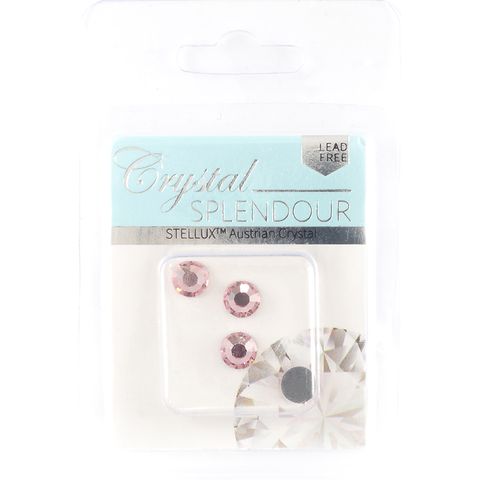 Stellux Hf Flat Backs Ss34 4Pc Lt Rose