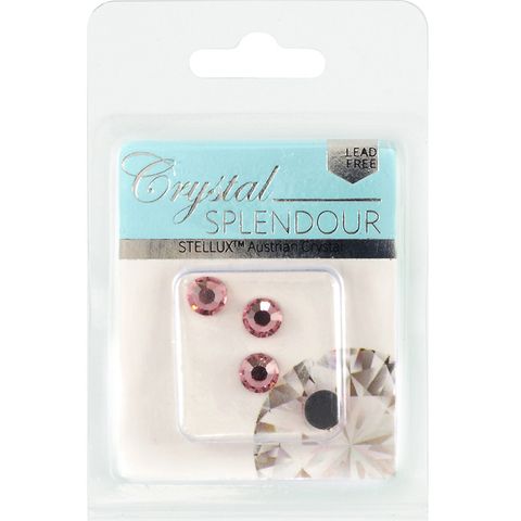 Stellux Hf Flat Backs Ss34 4Pc Lt Rose