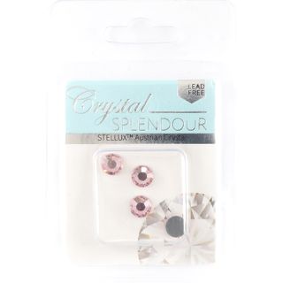 Stellux Hf Flat Backs Ss34 4Pc Lt Rose