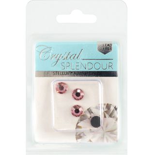 Stellux Hf Flat Backs Ss34 4Pc Lt Rose