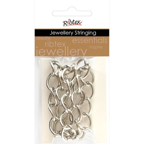 Chain Twisted Oval Link 14x11mm Silver