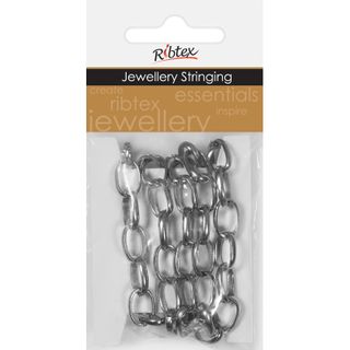 Chain Twisted Oval Link 12x7mm Silver