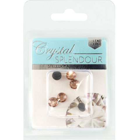 Stellux Hf Flat Backs Ss30 6Pc Lt Peach