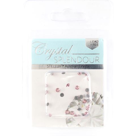 Stellux Hf Flat Backs Ss10 30Pc Lt Rose