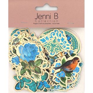 Jenni B Die Cuts Butterfly Floral Blues