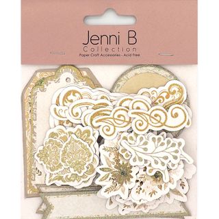 Jenni B Die Cuts Wedding Ivory Gold