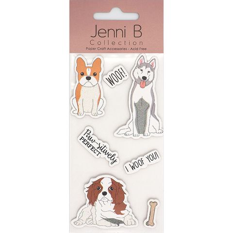 Jenni B Woof Dog Glitter 7Pcs